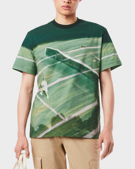 LACOSTE TENNIS DRUCK MEN'S T-SHIRT - TH0739