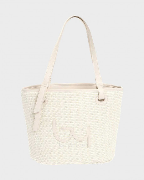 BY BYBLOS CRETA WOMEN'S RAFFIA SHOULDER BAG - BYBS35A02 