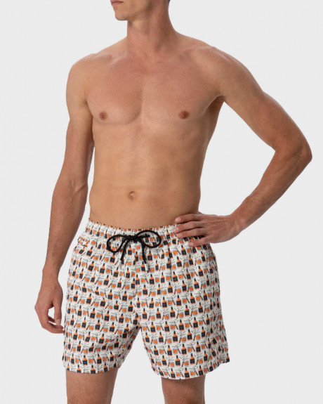 MC2 SAINT BARTH LIGHTING WHISKY CIGAR MEN'S SWIM SHORTS - LIG0003 02730H