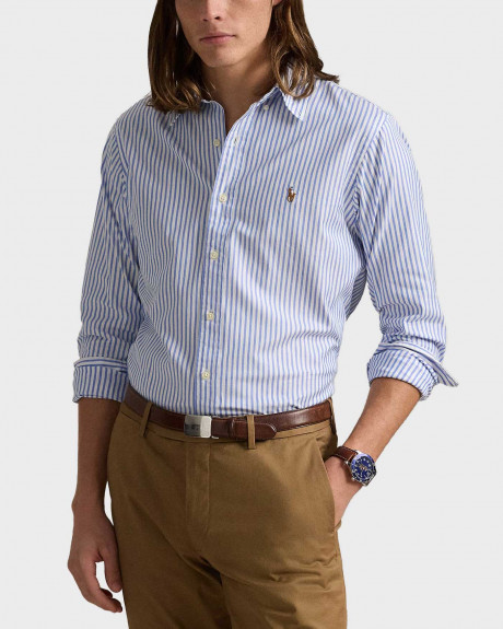 POLO RALPH LAUREN MEN'S STRIPED OXFORD SHIRT - 710886462003