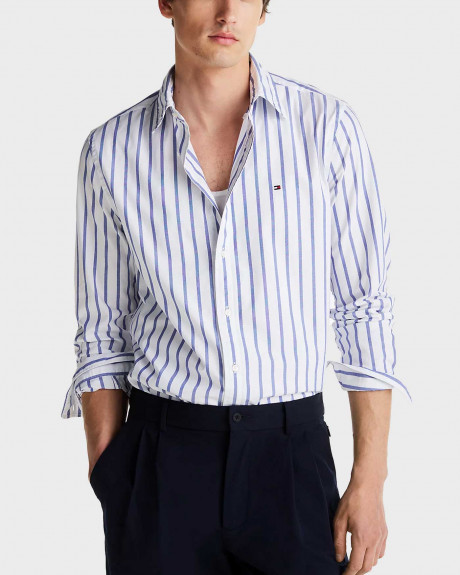 TOMMY HILFIGER TH FLEX MEN'S STRIPED SHIRT - MW0ΜW37556
