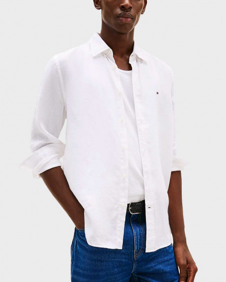 TOMMY HILFIGER MEN'S LINEN SHIRT - MW0MW34602
