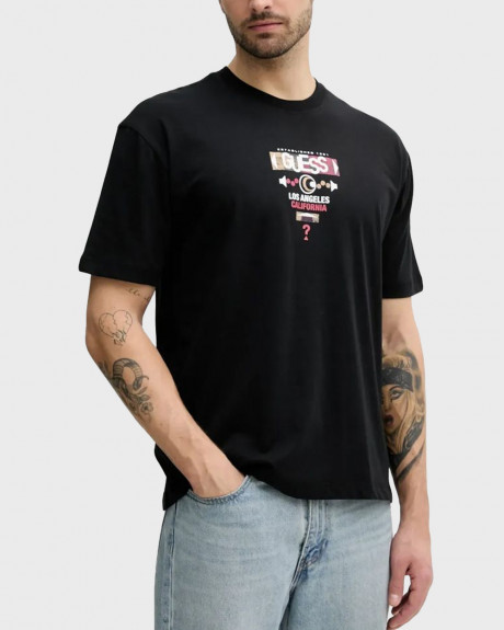 GUESS  ABSTRACT TRIANGLE MEN'S T-SHIRT - M5RΙ03Ι3Ζ14