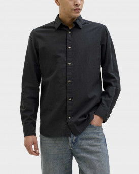 JACK & JONES MEN'S LIEN SHIRT - 12269315 - BLACK