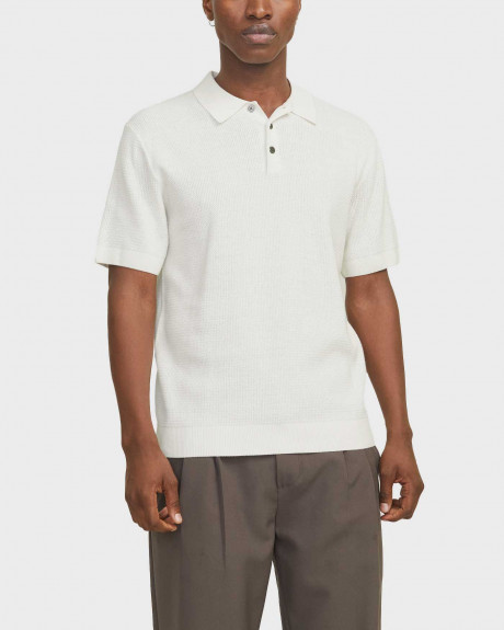 JACK & JONES ΑΝΔΡΙΚΗ ΠΛΕΚΤΗ ΚΟΝΤΟΜΑΝΙΚΗ ΠΟΛΟ ΜΠΛΟΥΖΑ - 12271483