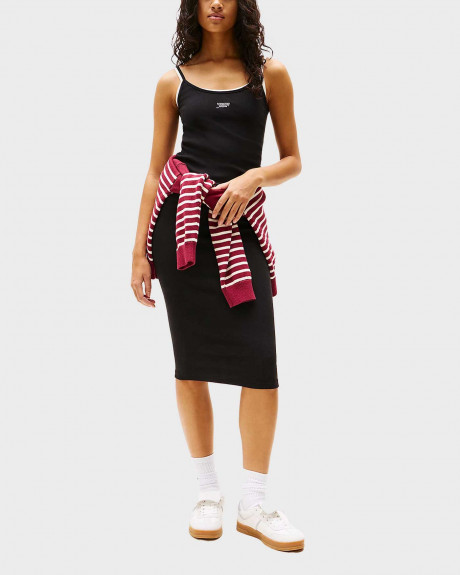 TOMMY JEANS ΓΥΝΑΙΚΕΙΟ ΜΙΝΤΙ ΑΜΑΝΙΚΟ ΦΟΡΕΜΑ - DW0DW20330