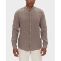 BOSS RACE MEN'S LINEN SHIRT - 50537369  - BEIGE
