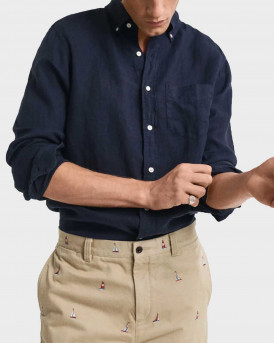 GANT MEN'S LINEN SHIRT - 3G3240120 - BLUE