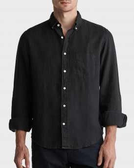 GANT MEN'S LINEN SHIRT - 3G3240120 - BLACK