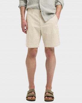 SELECTED SEERSUCKER ΑΝΔΡΙΚΗ ΒΕΡΜΟΥΔΑ - 16092367 - ΜΠΕΖ