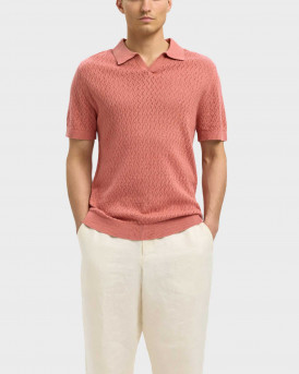 SELECTED ΑΝΔΡΙΚΗ ΠΛΕΚΤΗ ΚΟΝΤΟΜΑΝΙΚΗ ΠΟΛΟ ΜΠΛΟΥΖΑ - 16097572 - ΣΟΜΟΝ