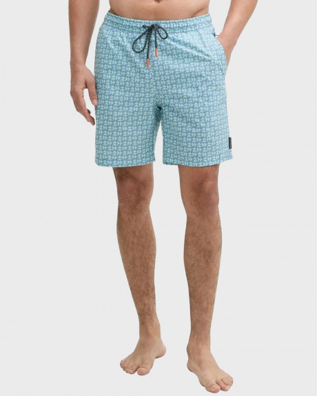 TOM TAILOR MEN'S SWIM SHORTS WITH MICRO PATTERN - 1045070