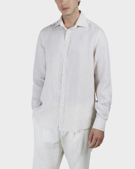 PAUL & SHARK MEN'S LINEN SHIRT - 25413006