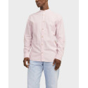 JACK & JONES MEN'S MAO COLLAR SHIRT - 12248385 - ECRU