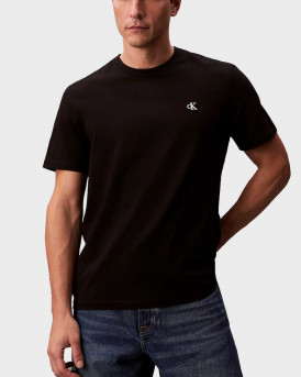 CALVIN KLEIN JEANS MONOGRAM 20S ΑΝΔΡΙΚΗ ΚΟΝΤΟΜΑΝΙΚΗ ΜΠΛΟΥΖΑ - LV04RC275G - ΜΑΥΡΟ