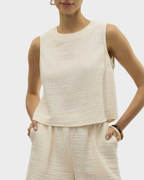 VERO MODA ΓΥΝΑΙΚΕΙΟ ΑΜΑΝΙΚΟ ΤΟΠ - 10328624