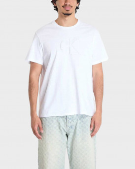 CALVIN KLEIN JEANS ΑΝΔΡΙΚΗ ΚΟΝΤΟΜΑΝΙΚΗ ΜΠΛΟΥΖΑ - LV04RC824G - ΑΣΠΡΟ