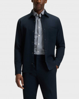 BOSS P-LEO MEN'S OVERSHIRT - 50545325  - BLUE