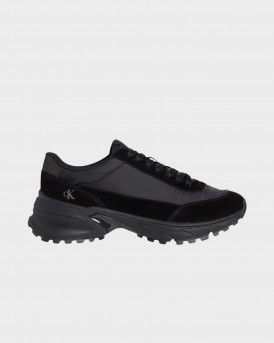 CALVIN KLEIN JEANS HIKE RUNNER ΑΝΔΡΙΚΑ ΔΕΡΜΑΤΙΝΑ SNEAKERS - YM0YM01292 - ΜΑΥΡΟ