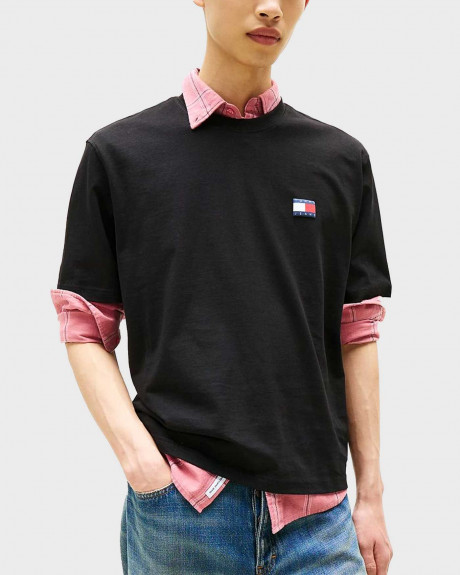 TOMMY JEANS 90S FLAG ΑΝΔΡΙΚΗ ΚΟΝΤΟΜΑΝΙΚΗ ΜΠΛΟΥΖΑ - DM0DM21785