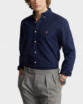 POLO RALPH LAUREN MEN'S SLIM FIT SHIRT - 710767828003 - BLUE