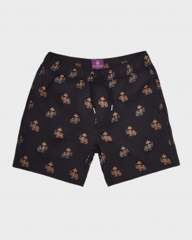 BLACKTOP FOUNDATION ΑΝΔΡΙΚΟ ΜΑΓΙΟ - NEW DELHI SHORT - ΜΑΥΡΟ