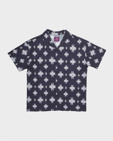 BLACKTOP FOUNDATION MEN'S SHORT-SLEEVED SHIRT - CELESTIAL