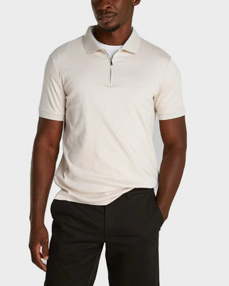 CALVIN KLEIN MEN'S HALF-ZIP POLO SHIRT - K10K112754
