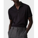 CALVIN KLEIN MEN'S HALF-ZIP POLO SHIRT - K10K112754 - BLACK