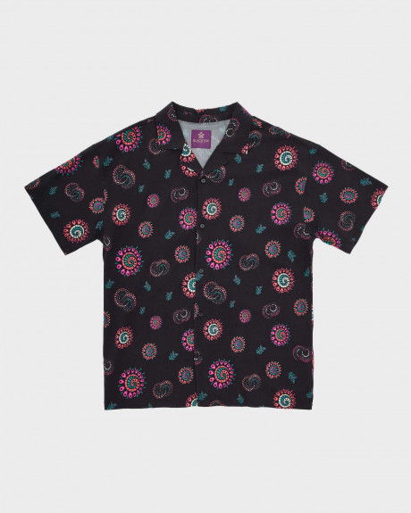 BLACKTOP FOUNDATION MEN'S SHORT SLEEVE SHIRT - COSMIC SWIRL