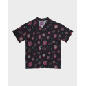 BLACKTOP FOUNDATION MEN'S SHORT SLEEVE SHIRT - COSMIC SWIRL - BLACK