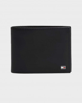 TOMMY HILFIGER ΑΝΔΡΙΚΟ ΔΕΡΜΑΤΙΝΟ ΠΟΡΤΟΦΟΛΙ ΔΙΠΤΥΧΟ - AM0AM00651 - ΜΑΥΡΟ
