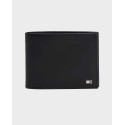 TOMMY HILFIGER ΑΝΔΡΙΚΟ ΔΕΡΜΑΤΙΝΟ ΠΟΡΤΟΦΟΛΙ ΔΙΠΤΥΧΟ - AM0AM00651 - ΜΑΥΡΟ