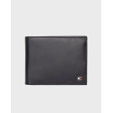 TOMMY HILFIGER ΑΝΔΡΙΚΟ ΔΕΡΜΑΤΙΝΟ ΔΙΠΤΥΧΟ ΠΟΡΤΟΦΟΛΙ - AM0AM00657 - ΜΑΥΡΟ