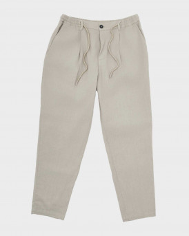 BLACKTOP FOUNDATION ΑΝΔΡΙΚΟ ΛΙΝΟ ΠΑΝΤΕΛΟΝΙ ΑΝΕΤΗ ΓΡΑΜΜΗ - YUNG LINEN - ΜΠΕΖ