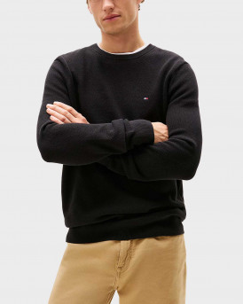 TOMMY HILFIGER ESSENTIAL STRUCTURE ΑΝΔΡΙΚΟ ΠΟΥΛΟΒΕΡ - ΜW0ΜW36347 - ΜΑΥΡΟ