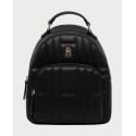 TOMMY HILFIGER WOMEN'S TH MONOGRAM QUILTED BACKPACK - AW0AW17472 - BLACK
