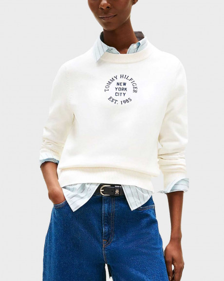 TOMMY HILFIGER GRAPHIC LOGO ΓΥΝΑΙΚΕΙΟ ΠΟΥΛΟΒΕΡ - WW0WW46267