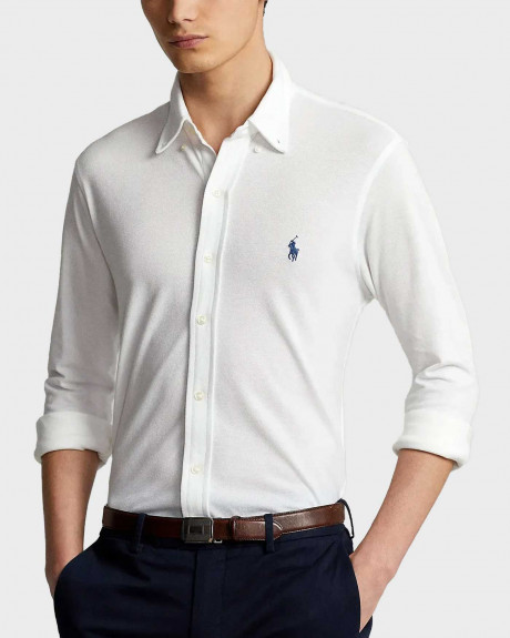 POLO RALPH LAUREN MEN'S PIQUET FEATHERWEIGHT MESH SHIRT - 710654408003