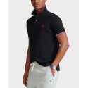 POLO RALPH LAUREN ΑΝΔΡΙΚΗ ΚΟΝΤΟΜΑΝΙΚΗ ΠΟΛΟ ΜΠΛΟΥΖΑ - 710842621001 - ΜΑΥΡΟ