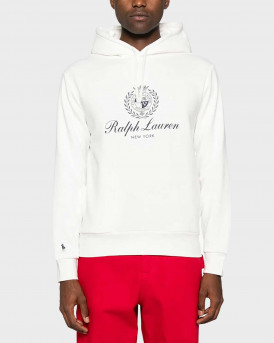 POLO RALPH LAUREN ΑΝΔΡΙΚΟ ΦΟΥΤΕΡ ΜΕ ΚΟΥΚΟΥΛΑ - 710978033001 - ΑΣΠΡΟ