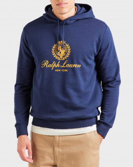 POLO RALPH LAUREN ΑΝΔΡΙΚΟ ΦΟΥΤΕΡ ΜΕ ΚΟΥΚΟΥΛΑ - 710978033002 - ΜΠΛΕ
