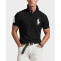 POLO RALPH LAUREN ΑΝΔΡΙΚΗ ΚΟΝΤΟΜΑΝΙΚΗ ΠΟΛΟ ΜΠΛΟΥΖΑ - 710688969001 - ΜΑΥΡΟ