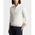 POLO RALPH LAUREN ΑΝΔΡΙΚΟ ΠΟΥΛΟΒΕΡ HALF-ZIP - 710932304502 - ΑΣΠΡΟ