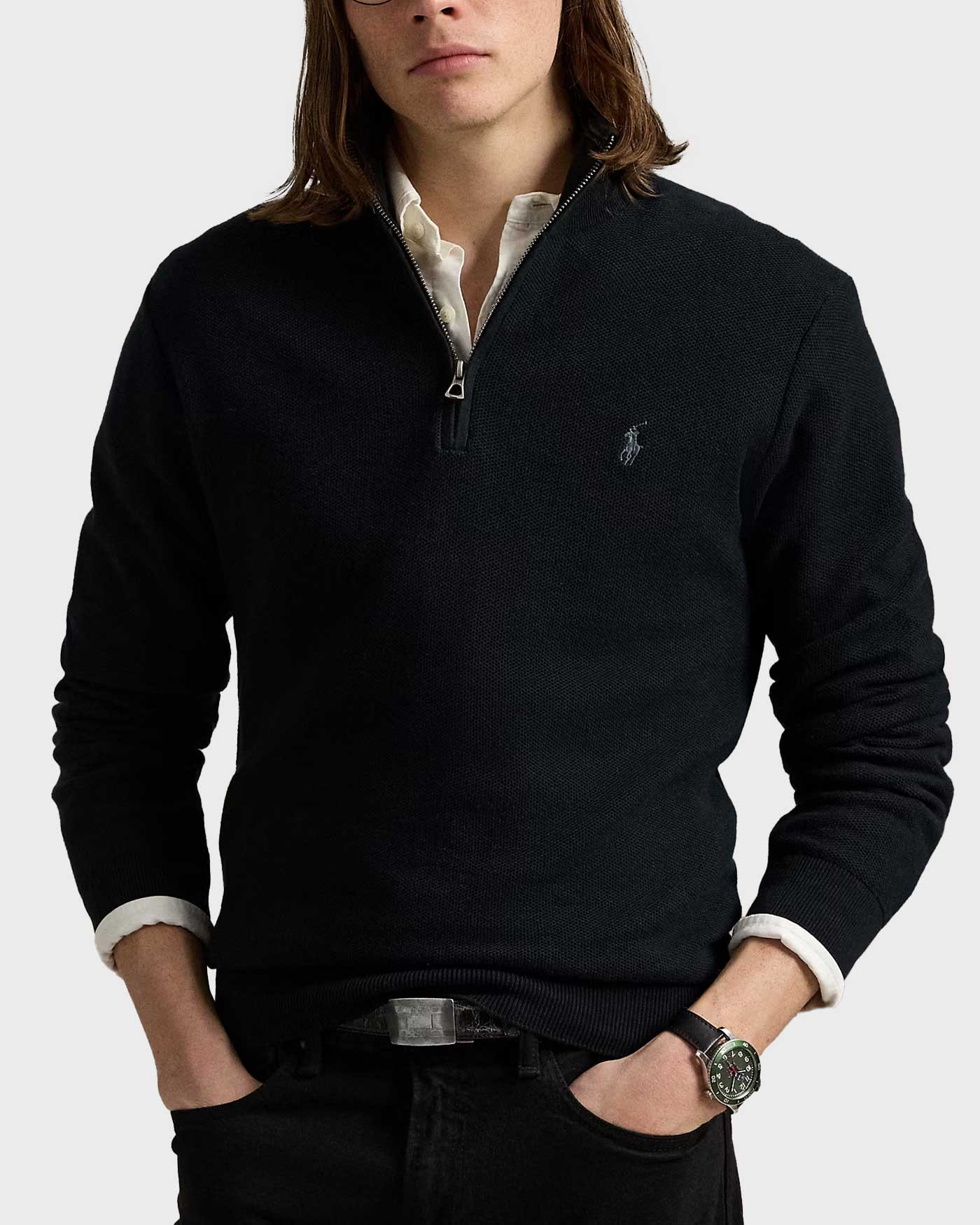 POLO RALPH LAUREN MEN'S HALF-ZIP SWEATER - 710932304505 - sagiakos
