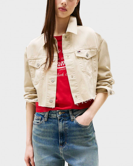 TOMMY JEANS ΓΥΝΑΙΚΕΙΟ CROPPED ΤΖΙΝ ΤΖΑΚΕΤ  - DW0DW21431