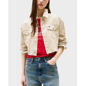 TOMMY JEANS ΓΥΝΑΙΚΕΙΟ CROPPED ΤΖΙΝ ΤΖΑΚΕΤ  - DW0DW21431 - ΜΠΕΖ