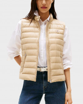 TOMMY HILFIGER ΓΥΝΑΙΚΕΙΟ PUFFER ΓΙΛΕΚΟ - WW0WW45499 - ΜΠΕΖ