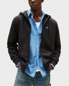 TOMMY JEANS ΑΝΔΡΙΚΗ ΖΑΚΕΤΑ ΜΕ ΚΟΥΚΟΥΛΑ - DM0DM20743 - ΜΑΥΡΟ