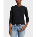 POLO RALPH LAUREN ΓΥΝΑΙΚΕΙΑ ΜΑΚΡΥΜΑΝΙΚΗ ΜΠΛΟΥΖΑ - 211898699003 - ΜΑΥΡΟ